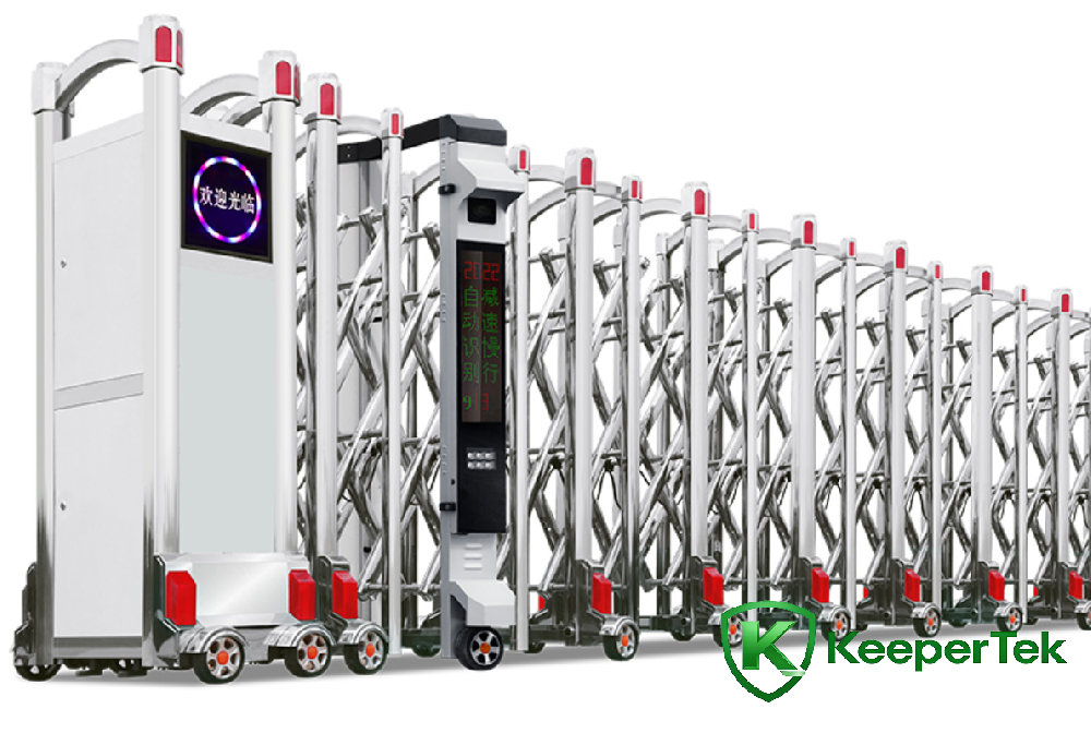 Puerta telescópica eléctrica con reconocimiento de matrículas KT-QG05