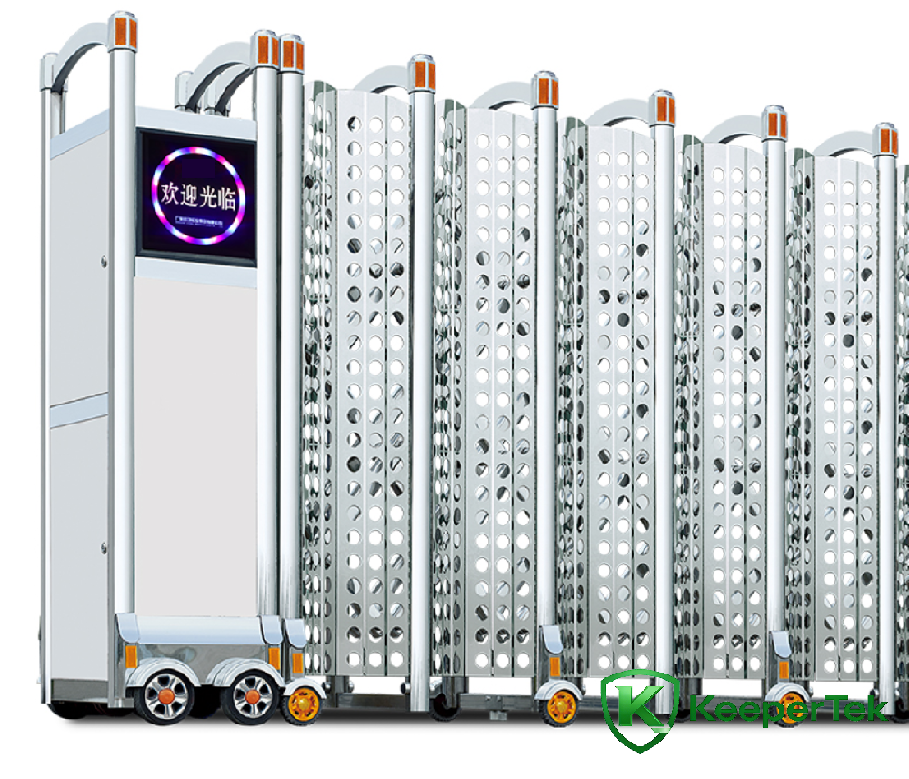 Mampara de puerta retráctil eléctrica KT-QG06