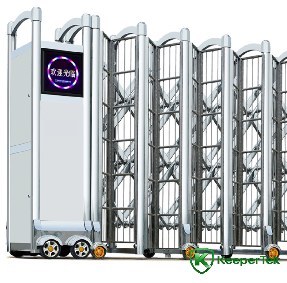 Mampara de puerta retráctil eléctrica KT-QG07