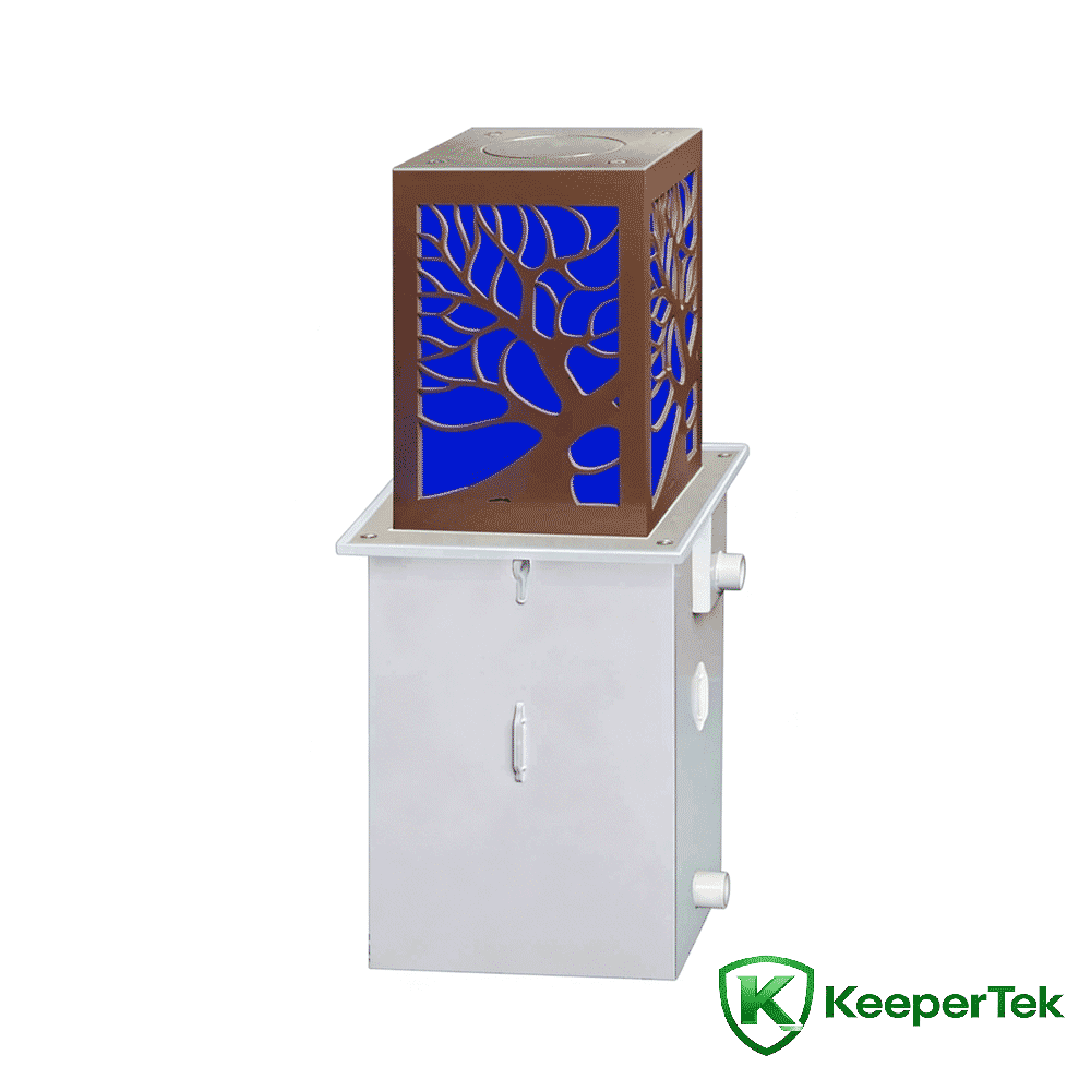 Columna elevadora inteligente de alta gama KT-DX10 en zona escénica de villa