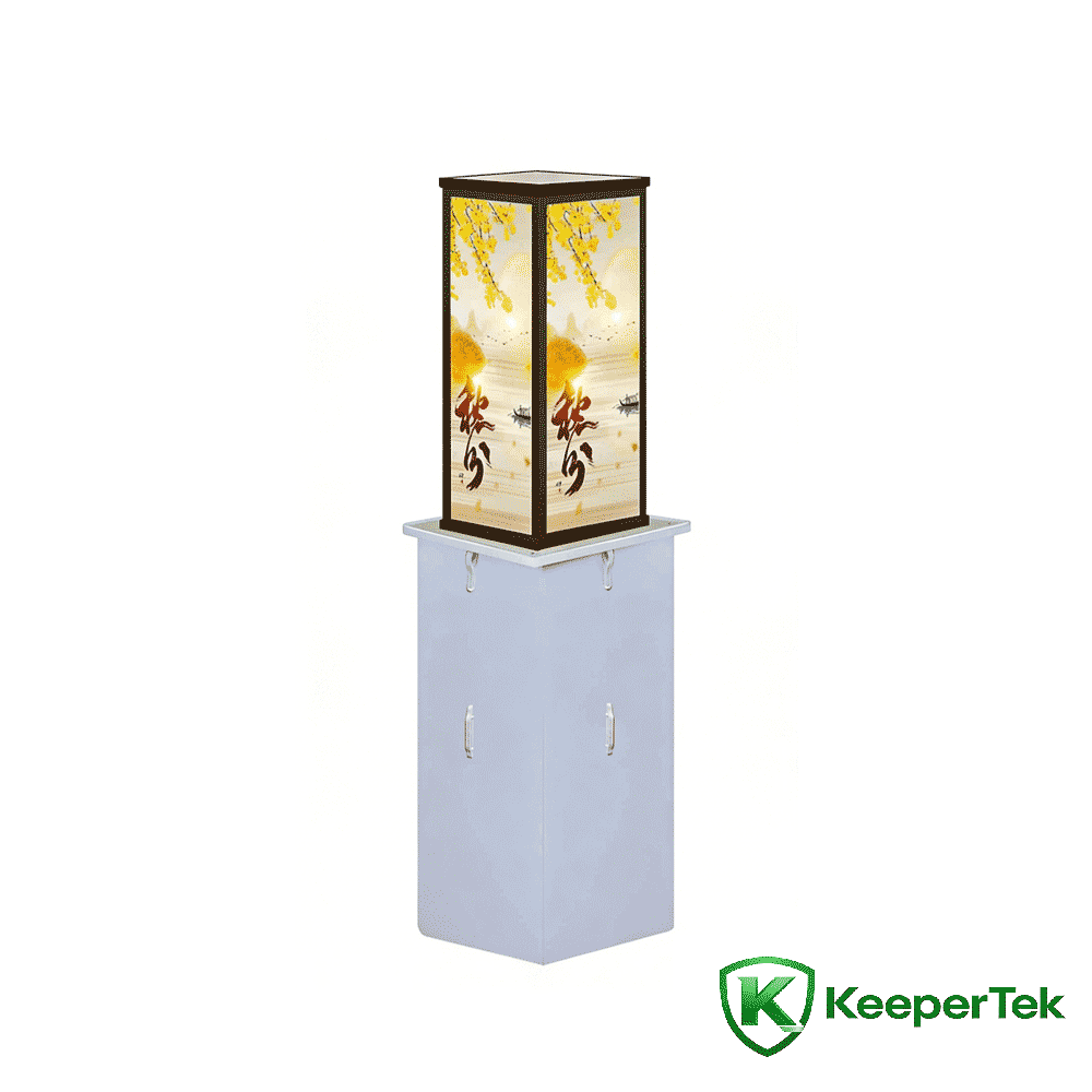 Columna elevadora inteligente de alta gama KT-DX12 en zona escénica de villa