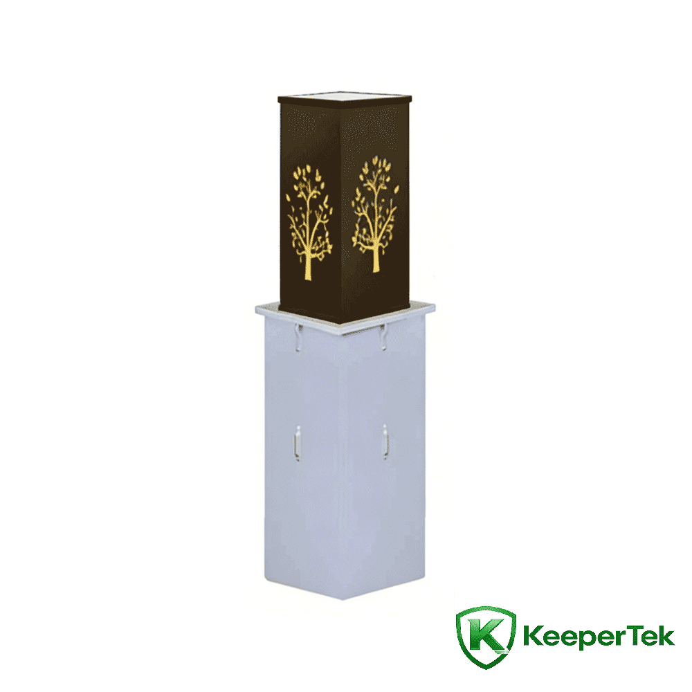 Columna elevadora inteligente de alta gama KT-DX15 en zona escénica de villa
