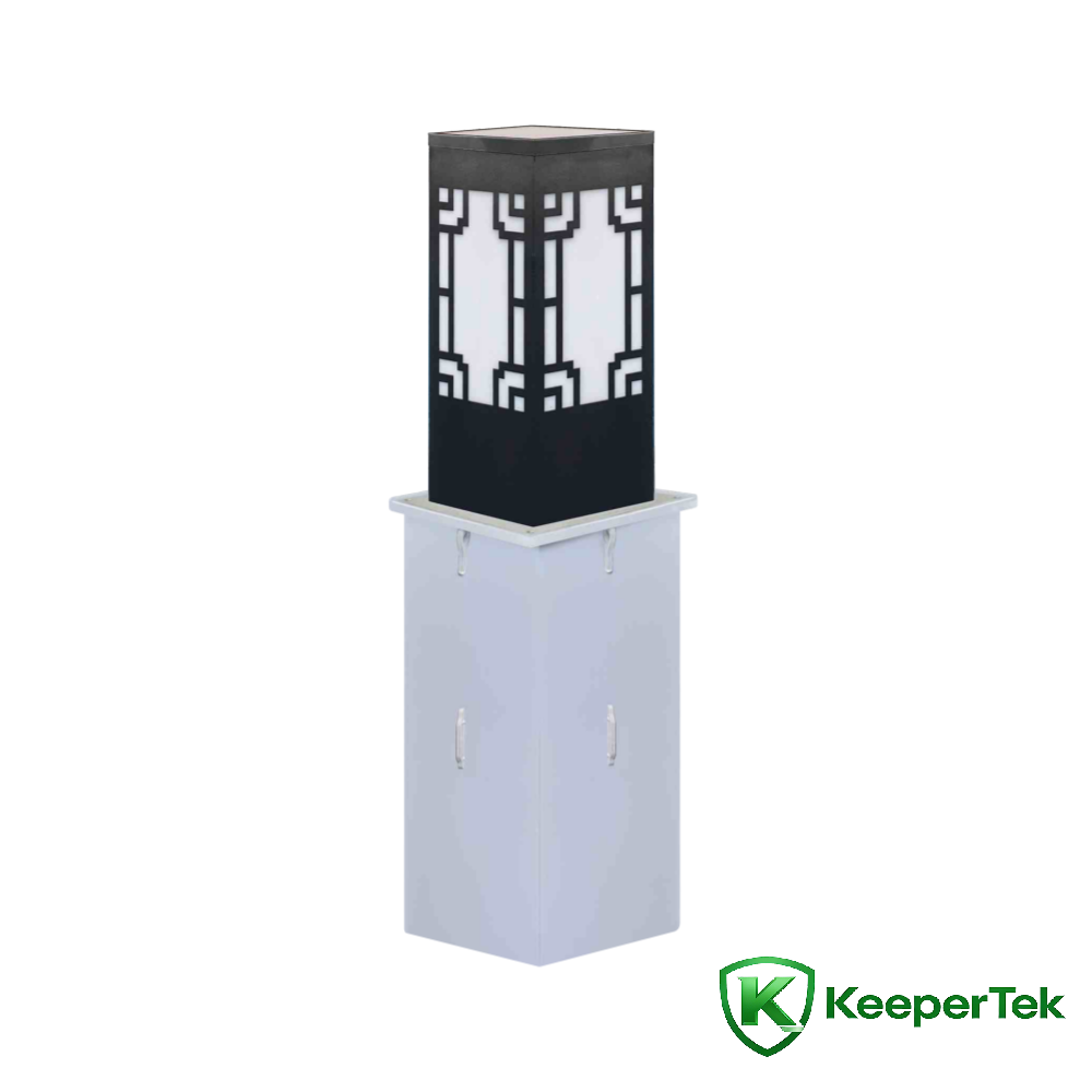 Columna elevadora inteligente de alta gama KT-DX16 en zona escénica de villa